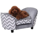 Elevated Pet Sofa Bed with Storage