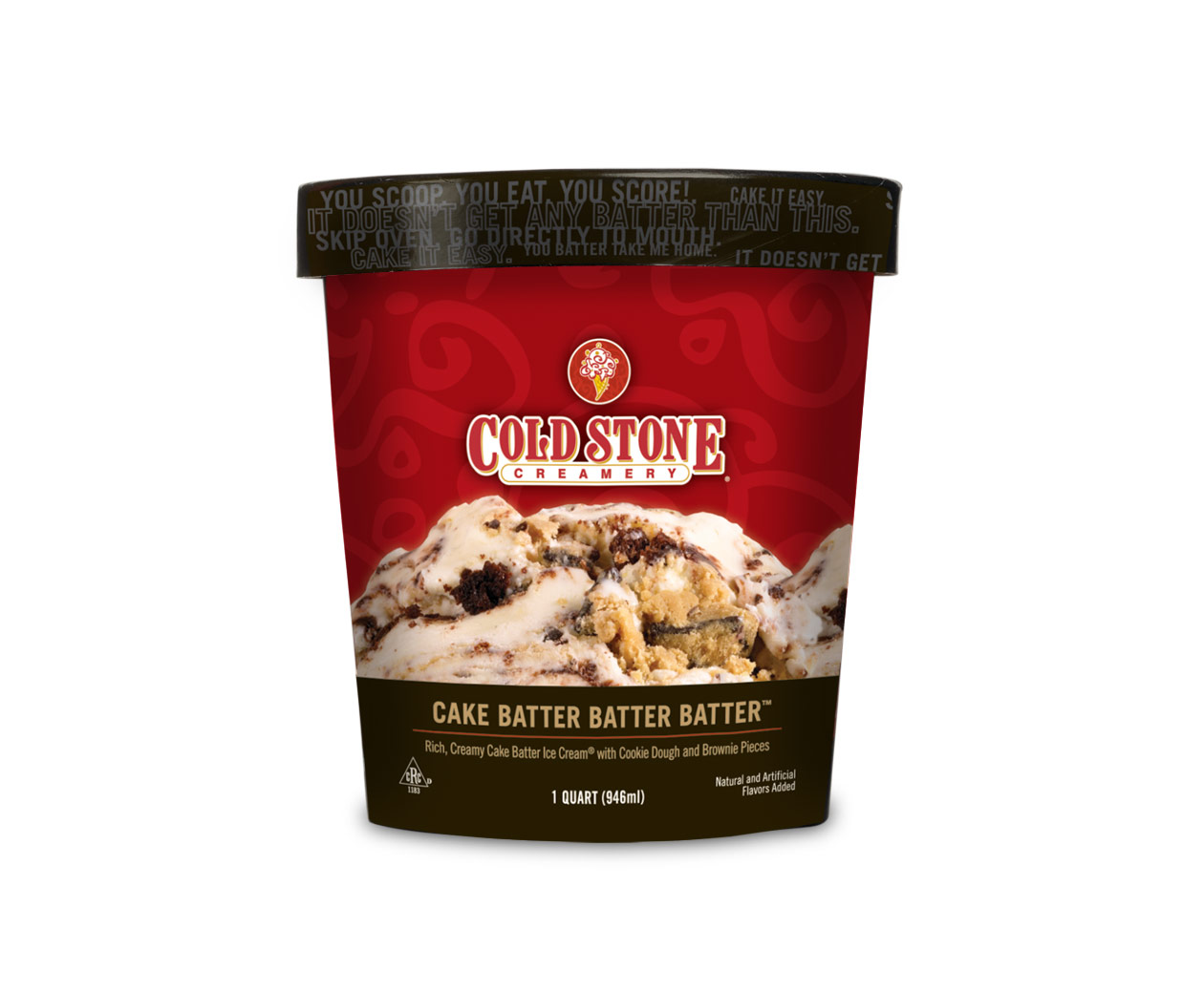 quart-cakebatterbatterbatter Cold Stone Cake Batter Batter Batter Ice Cream - Image 1