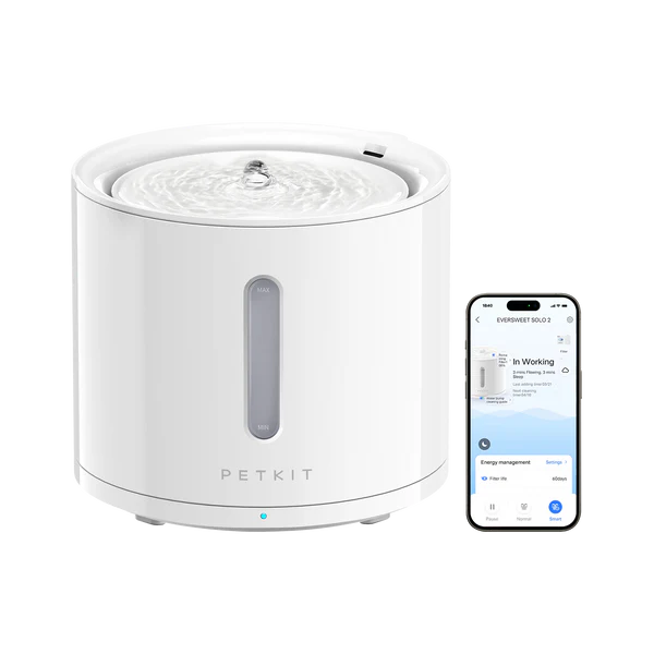eversweet-solo-2-pet-water-fountain-app-remote-control PETKIT Eversweet Solo 2 Smart Pet Water Fountain - Image 1